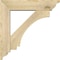 Ekena Millwork Imperial Traditional Rough Sawn Bracket w/ Offset Brace, Douglas Fir, 6"W x 24"D x 24"H BKT0604X24X24IMP01RDF - alternate 3